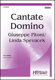 Cantate Domino SSAA choral sheet music cover Thumbnail